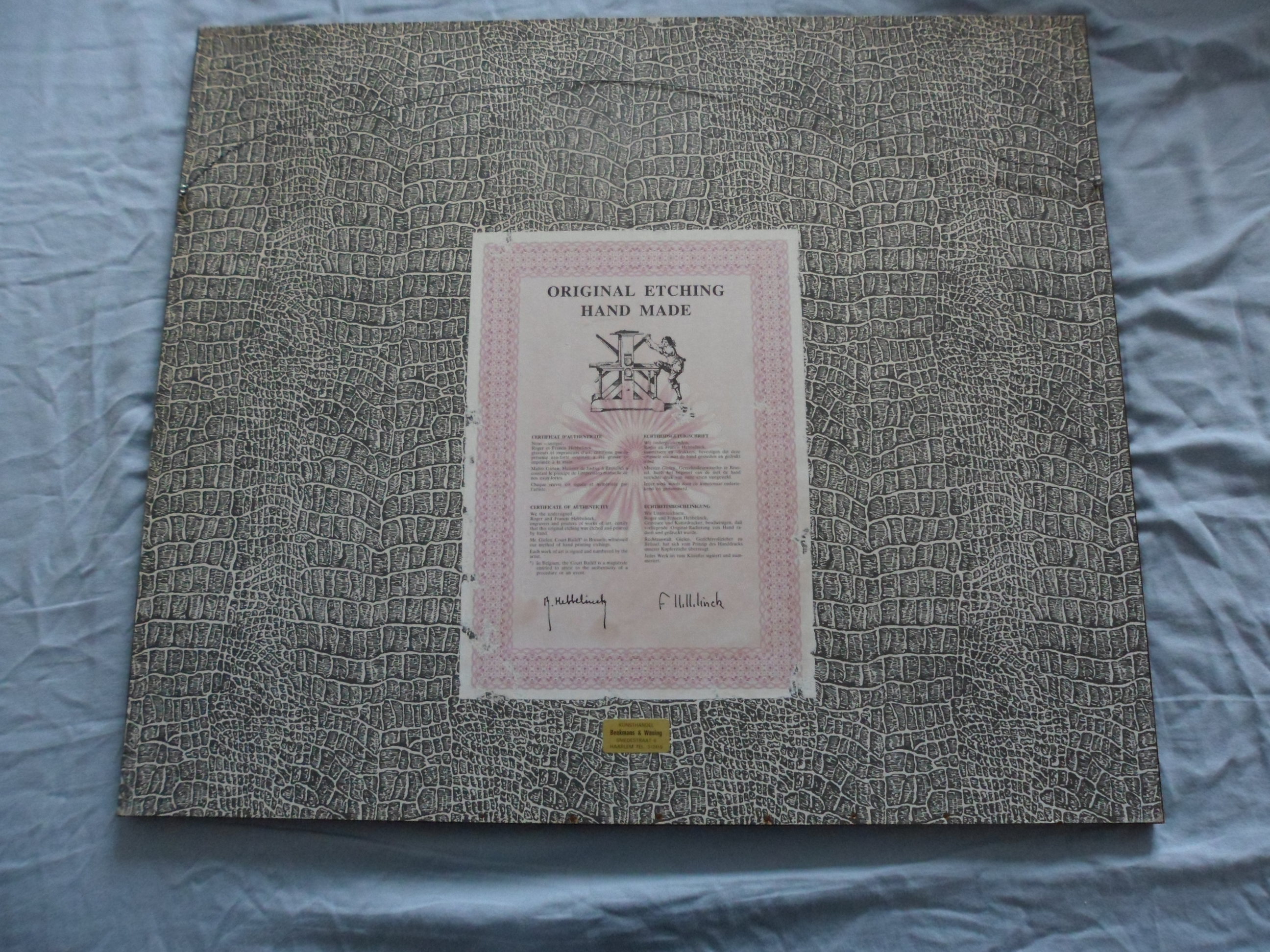 Roger Hebbelinck - Kleurenets van een stads gezicht, Vermoedelijk Amsterdam  kopen? Bied vanaf 30!