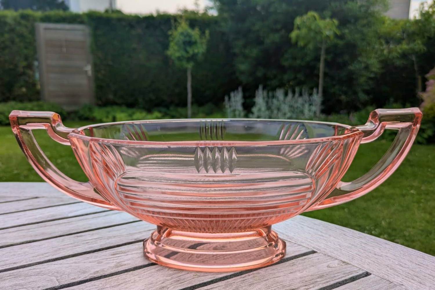 Val-Saint-Lambert - Art Deco Victoria schaal, ontworpen in 1934 door Charles Graffart verkocht voor € 40!