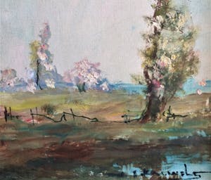 Henri Joseph Pauwels - Lente bloesem landschap kopen? Bied vanaf 69!