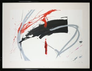 Peter Schenk - Zeefdruk, Z.T. Abstracte compositie - Ingelijst kopen? Bied vanaf 50!