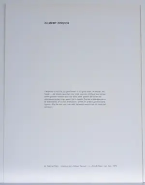 Gilbert Decock - Zeefdruk - Gesigneerd - 54x42 cm - 1977 kopen? Bied vanaf 150!