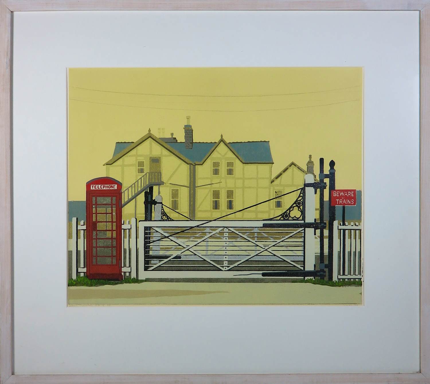 Johan Timmers - Zeefdruk op papier, Wales 1977 - Ingelijst kopen? Bied vanaf 35!