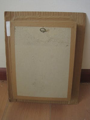 Harm van Ee - Bijzonder geabstraheerd miniatuur object / olieverf(je) "Portret" gesigneerd kopen? Bied vanaf 20!