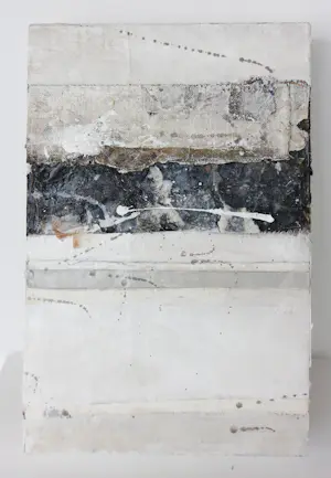 Ron van der Werf - Uniek werk in gemengde techniek op hout / wandobject, Zonder titel kopen? Bied vanaf 125!