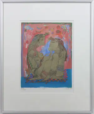 Michel van Overbeeke - Jan Sierhuis, en anderen! SET van 8 kleine ingelijste werken kopen? Bied vanaf 100!