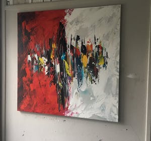 Gena - Abstract “ R & W “ kopen? Bied vanaf 200!