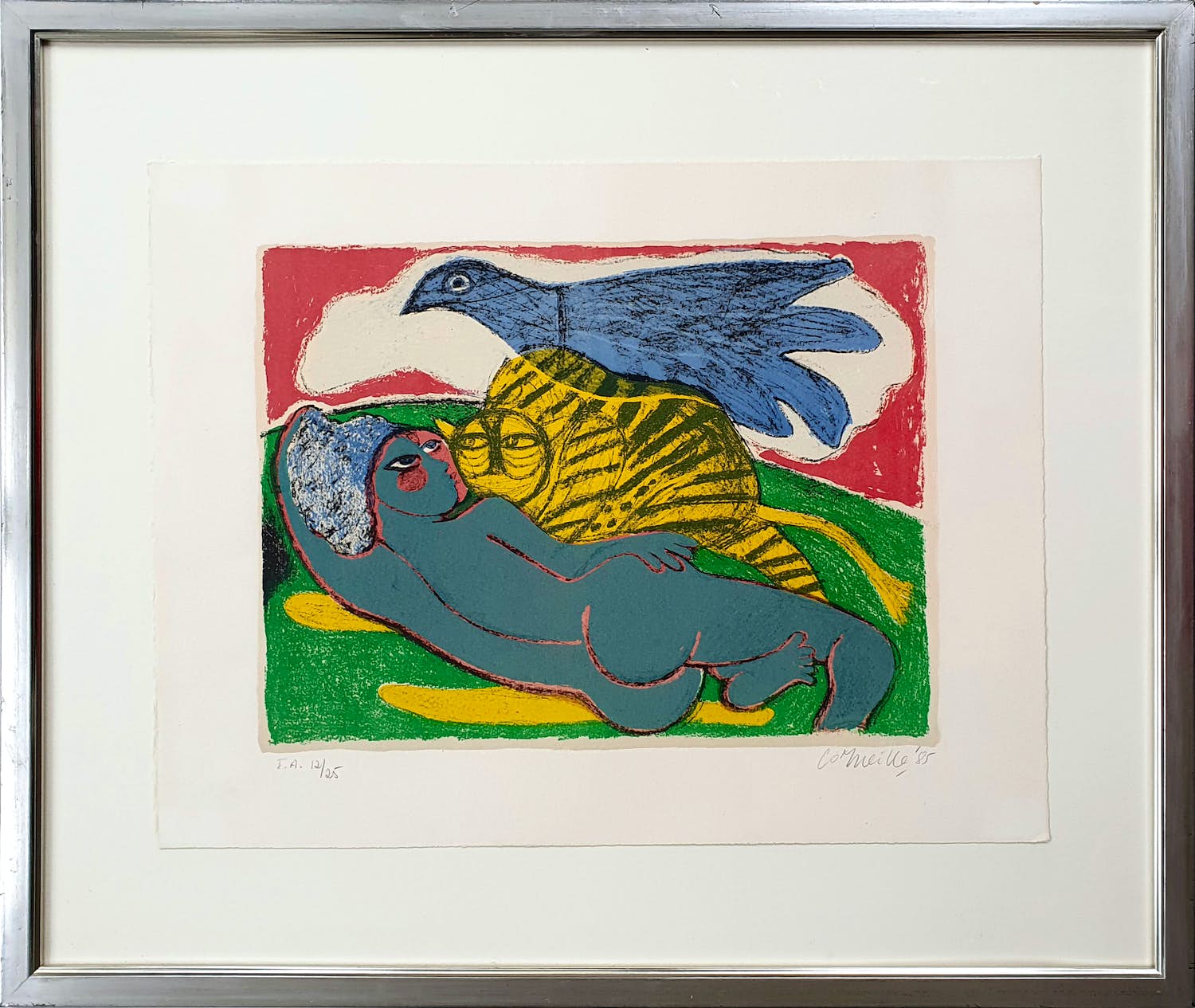 Corneille - Litho: 'Le tigre amoreux IV' (1985) kopen? Bied vanaf 180!