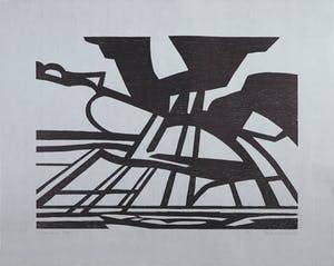 Paul Overhaus - Houtsnede, Lot van vier voorstellingen kopen? Bied vanaf 1!