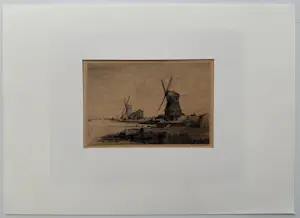 Jac. J. Koeman - handgesigneerde ets | 'Molens in waterland bij Edam' kopen? Bied vanaf 60!