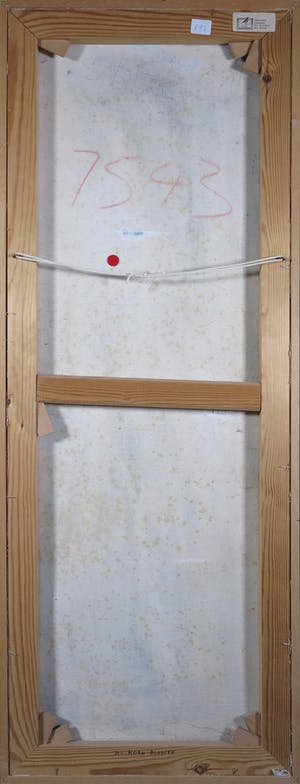 Uti Ndueze - Acryl op doek, Horn Blower - Ingelijst kopen? Bied vanaf 100!