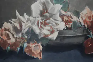 Constantia Arnolda Balwe - Stilleven met rozen - kleurenlitho (zeldzaam) kopen? Bied vanaf 45!