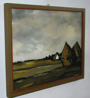 Pieter de Bodt - Landschap Brabant - olieverfschilderij kopen? Bied vanaf 175!