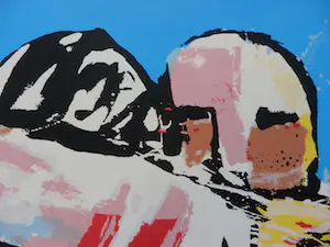 Herman Brood - Kleurenzeefdruk IJSHOCKEYERS kopen? Bied vanaf 85!