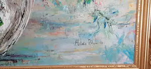 Hilda Blom - Uniek olieverfschilderij van Hilda Blom – Kleurrijk en expressief! kopen? Bied vanaf 175!