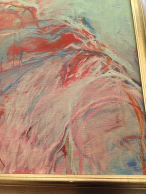 Karin Campfens - moeder in luie fauteuil op balcon kopen? Bied vanaf 880!