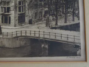 Dirk Harting - Ets , Hollandsche Levensverzekerings Bank Amsterdam – 1914 kopen? Bied vanaf 1!