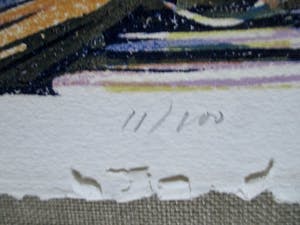 Luuk Scholten - Grote houtsnede "Santorini" kopen? Bied vanaf 50!