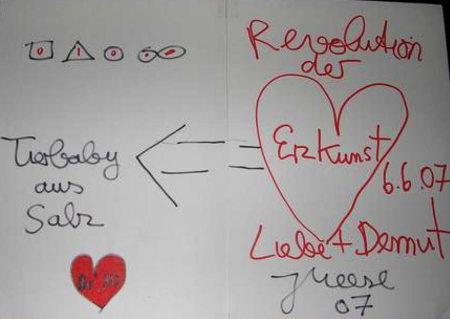 Jonathan Meese - Große Orginal-Farb-Zeichnung, signiert, datiert verkocht voor € 450!