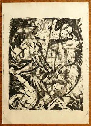 Piet van Stuivenberg - Abstracte compositie 1952 kopen? Bied vanaf 45!