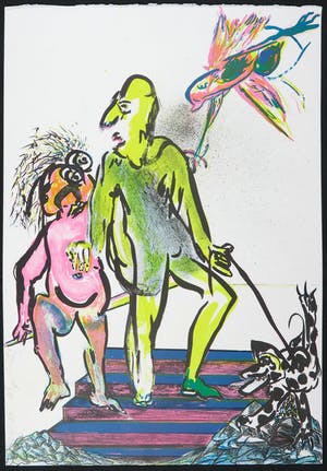 Jacqueline de Jong - Litho, Zonder titel kopen? Bied vanaf 1!