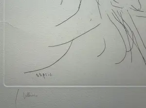 Jaap Hillenius - Handgesigneerde ets | 'Portret' | 1988 kopen? Bied vanaf 60!