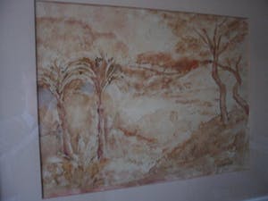 Jacobus Doeser - Gouache, "Landschap". kopen? Bied vanaf 10!