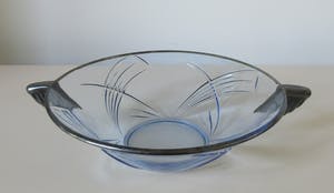 Curiosa - Art Deco 7-delige persglazen fruit set met verzilverde rand kopen? Bied vanaf 1!