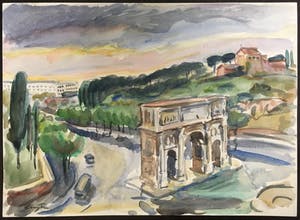 Jan Sluijters (jr.) - Aquarel, Arco di Costantino kopen? Bied vanaf 80!