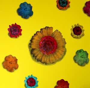 Arjan van Arendonk - Zeefdruk: Floating Flowers II - 2003 verkocht voor € 45!