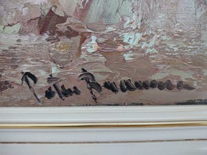 Peter Brouwer - Bloemen in olieverf kopen? Bied vanaf 200!