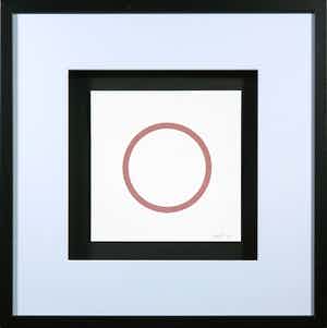 Sol LeWitt - Zeefdruk uit de serie 'Five Geometric Figures in Five Colors' - Ingelijst verkocht voor € 1!