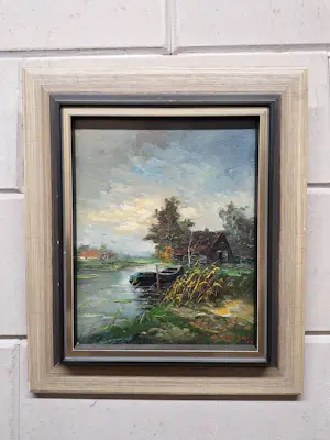 Gerardus Johannes Ernens - Hollands Polder Landschap kopen? Bied vanaf 75!