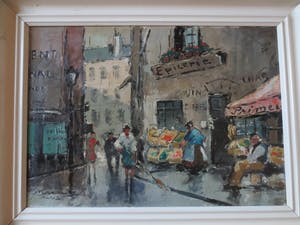 Gerard Roemers - Stadsgezicht Parijs ca 1950. kopen? Bied vanaf 250!