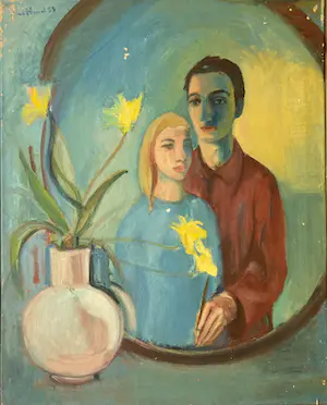 Niels Hamel - Niels Hamel - zonder titel - olieverf op doek - gesigneerd - 1955 kopen? Bied vanaf 40!