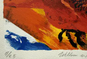 Willem van Scheijndel - handgesigneerde zeefdruk | 'Zonder titel' | 1996 kopen? Bied vanaf 10!