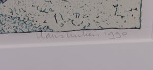 Hans Luiken - Linosnede, Old cultures are dying II - Ingelijst kopen? Bied vanaf 50!