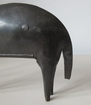 Niet of onleesbaar gesigneerd - naïef plaatstalen paard kopen? Bied vanaf 1!