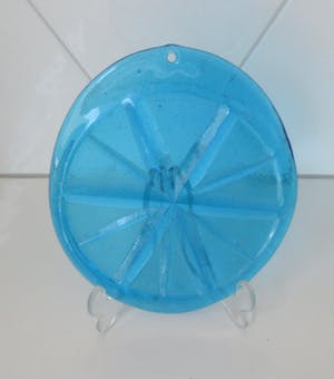 Chris Sjogren - Blauwe Suncatcher model 1714 - Lindshammar glas kopen? Bied vanaf 1!
