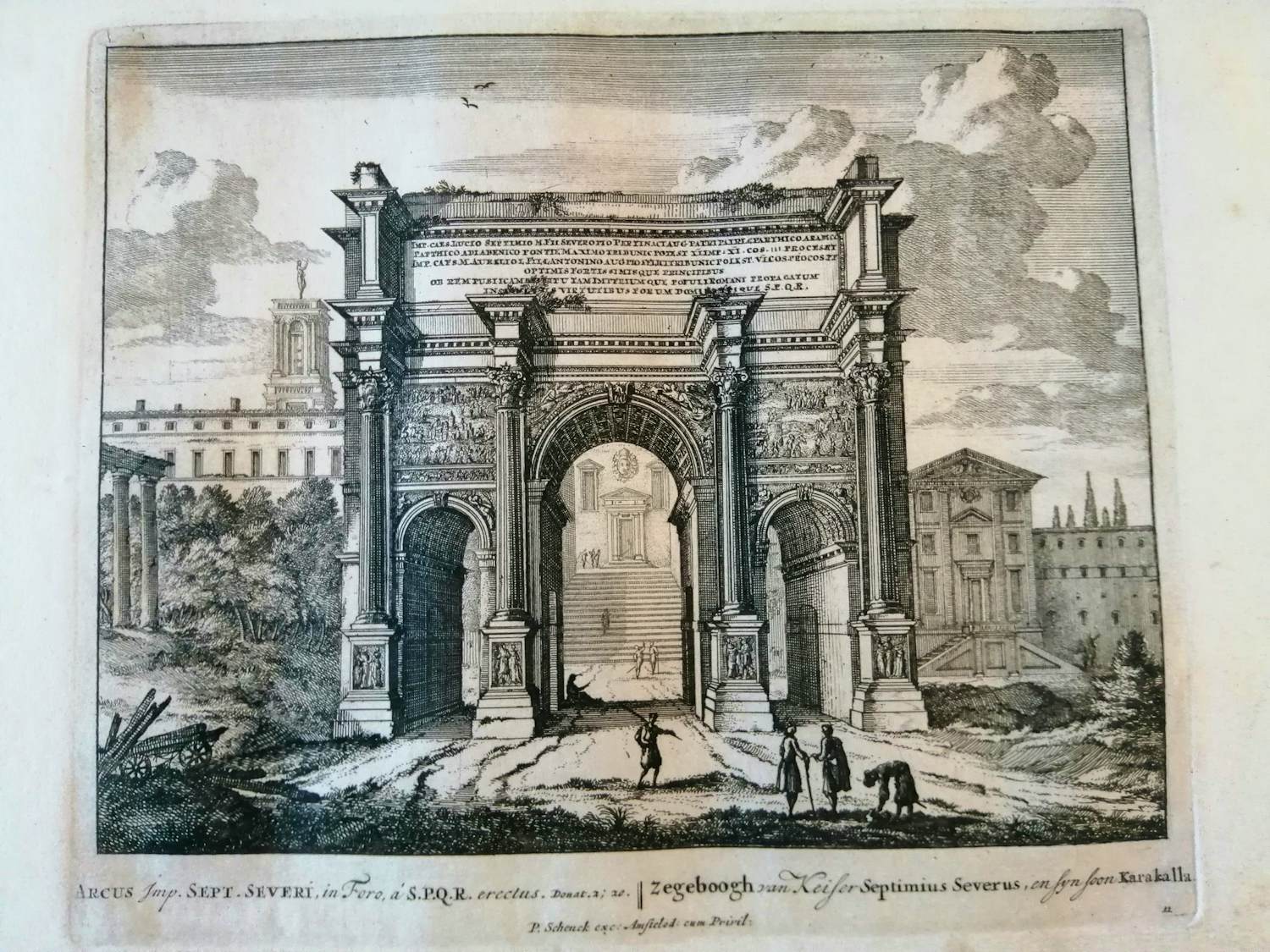 Pieter Schenk - Triomfboog van keizer Septimius Severus kopen? Bied vanaf 20!