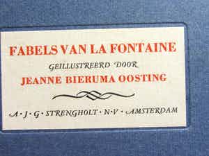 Jeanne Bieruma Oosting - 12 etsen fabels verkocht voor € 20!