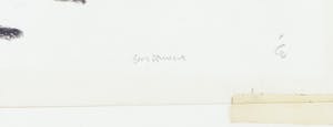 Niet of onleesbaar gesigneerd - Krijttekening, Landschap kopen? Bied vanaf 1!