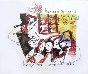 Herman Brood - Barbra Streisand, offset litho kopen? Bied vanaf 50!