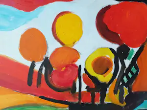 Piet Wiegman (II) - Heuvelachtig landschap met huizen kopen? Bied vanaf 150!