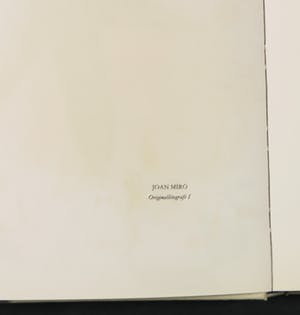 Joan Miro - Samlade Litografier I en II, Twee overzichtscatalogi met originele litho's kopen? Bied vanaf 200!