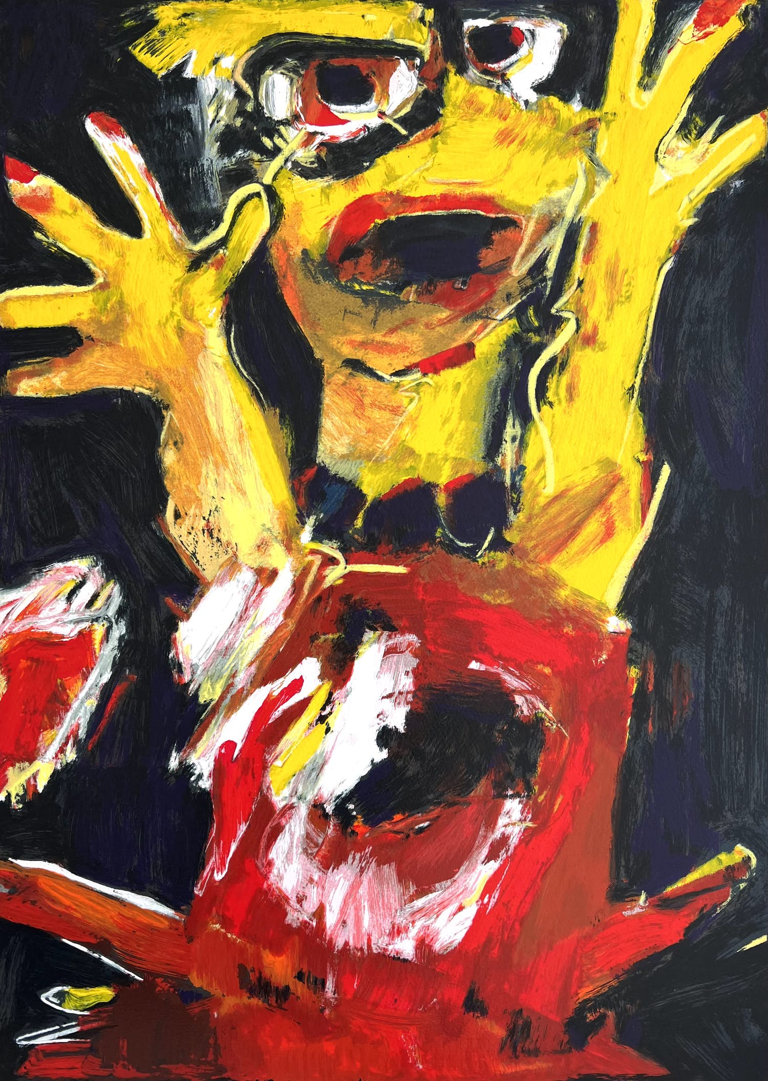 Charlotte Molenkamp - handgesigneerde zeefdruk | 'Dansend Kind' | 1993 kopen? Bied vanaf 1!