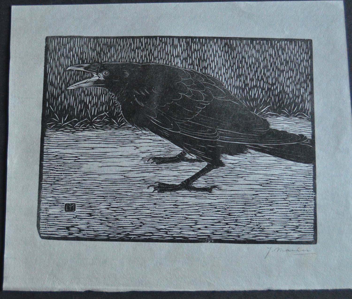 Jan Mankes - 'Schreeuwende kraai' verkocht voor € 400!