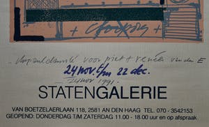 Christiaan Paul Damste - # STATENGALERIE # 1991 gesigneerd, mint kopen? Bied vanaf 85!