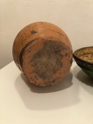 Curiosa - Prachtige antieke (water-) kan en zeldzame schaal, aardenwerk, 19e eeuws kopen? Bied vanaf 1!