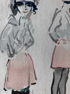 Kees van Dongen - Pochoir - Croquis kopen? Bied vanaf 325!