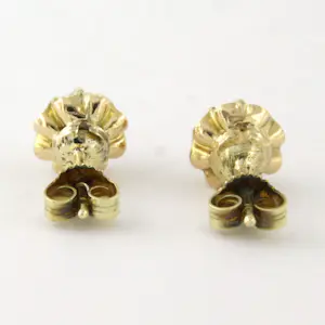 14k geel gouden solitair oorknoppen bezet met roos geslepen diamant tot. 0,40ct kaufen? Bieten Sie von 350!